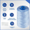 Нитки мешкозашивочные полиэстер 5000м 1кг 200текс, 7% силикон, белый/синий